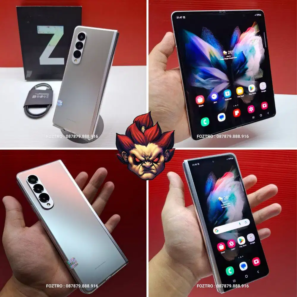 Samsung Galaxy Z Fold 3 5G 12/256GB Fullset RESMI NO MINUS