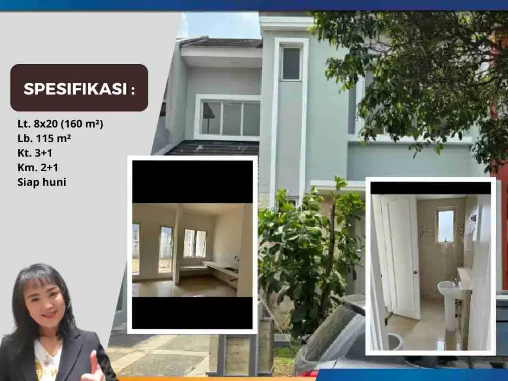 Rumah Rapih Siap Huni Cempaka 2lt Suvarna Tangerang