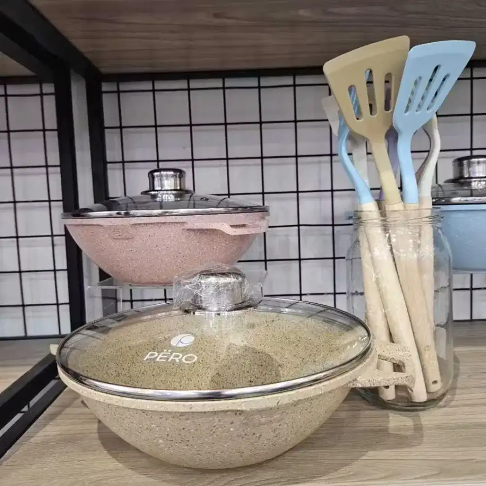 Wokpan granit pero panci pero granit free spatula