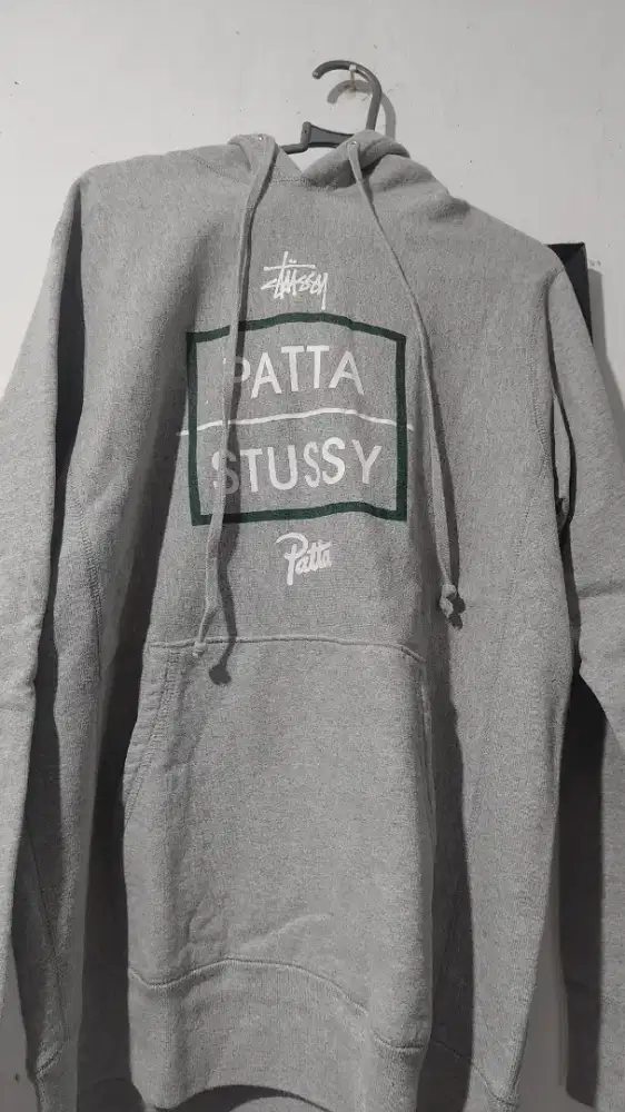 Hoodie patta x stussy