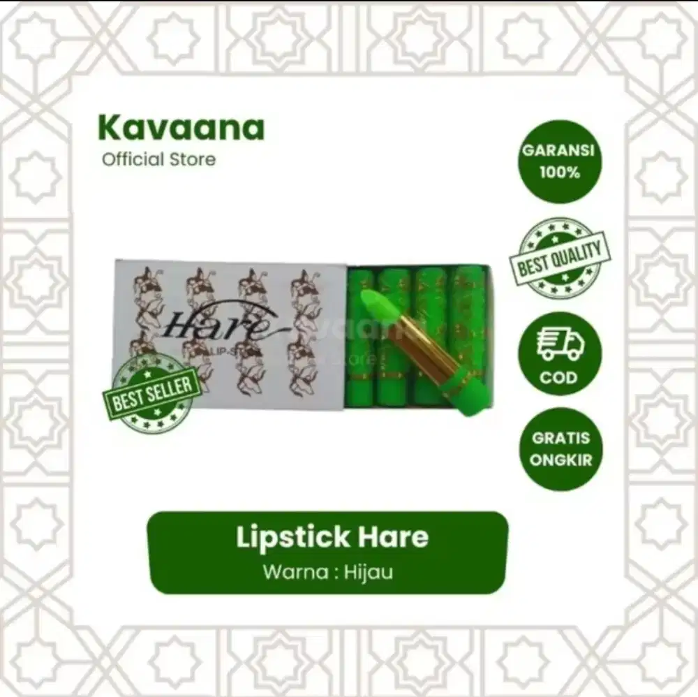Lipstik Hare | Lipstik Hijau Arab
