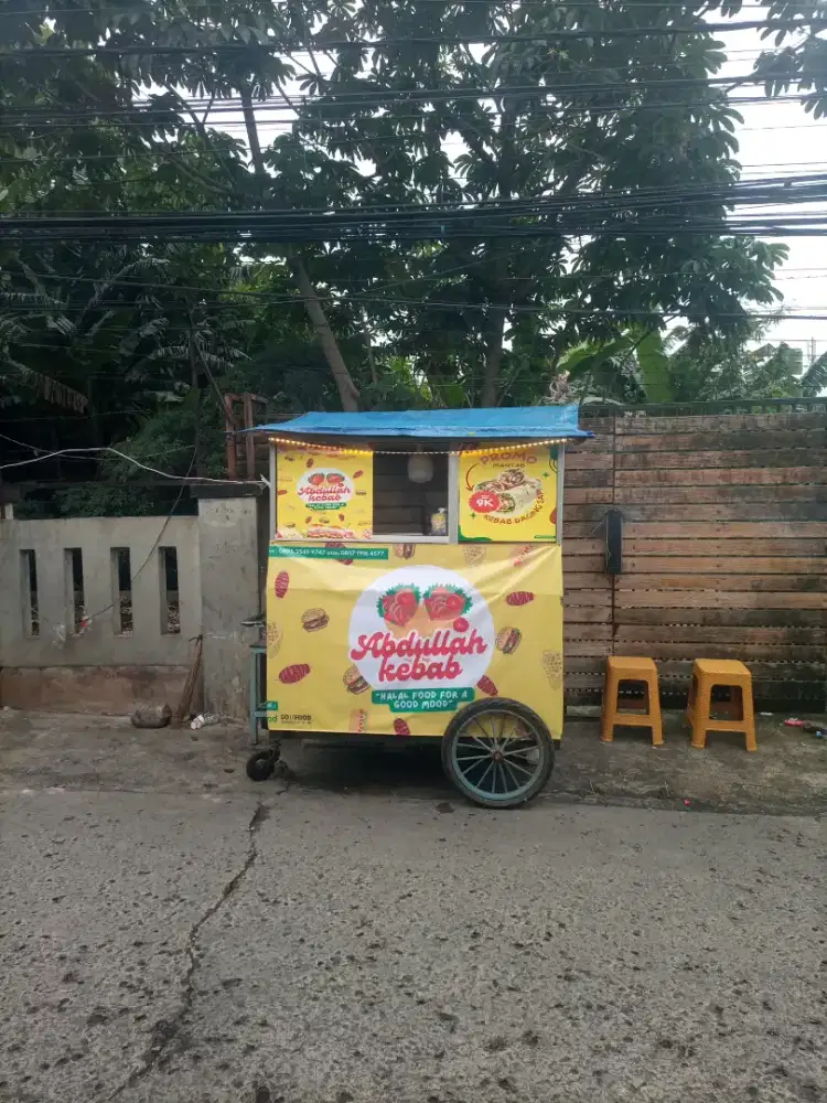 Dijual gerobak serba guna. Kondisi Mulus, Tinggal Jualan!
