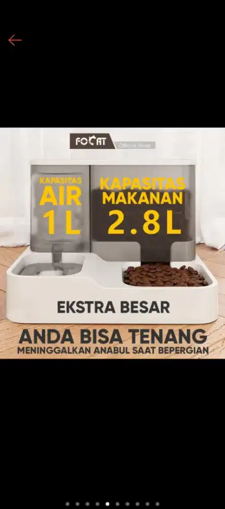 Tempat makan kucing