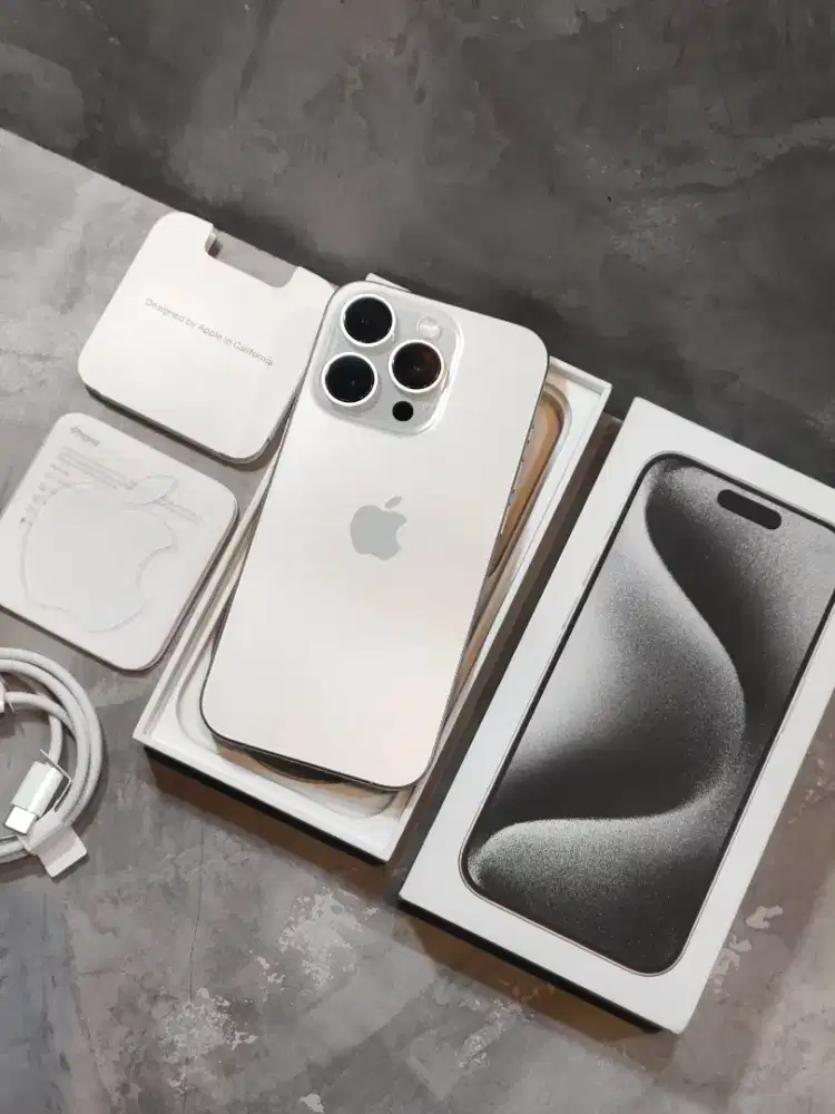 iPhone 15 Pro 128GB WhiteTitanium iBox Resmi BH 100% Original