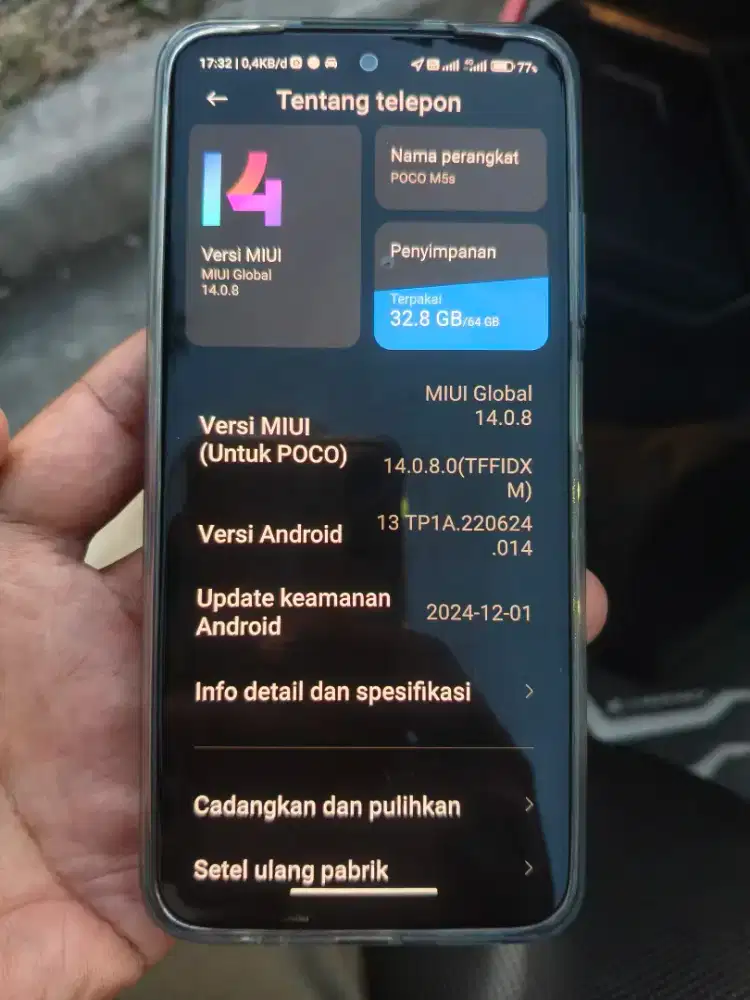 Poco m5s Ram 4/64