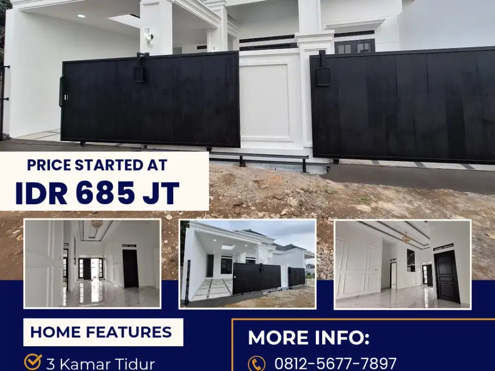 RUMAH MEWAH MEGAH SIAP HUNI SUDAH DOUBLE CARPORT