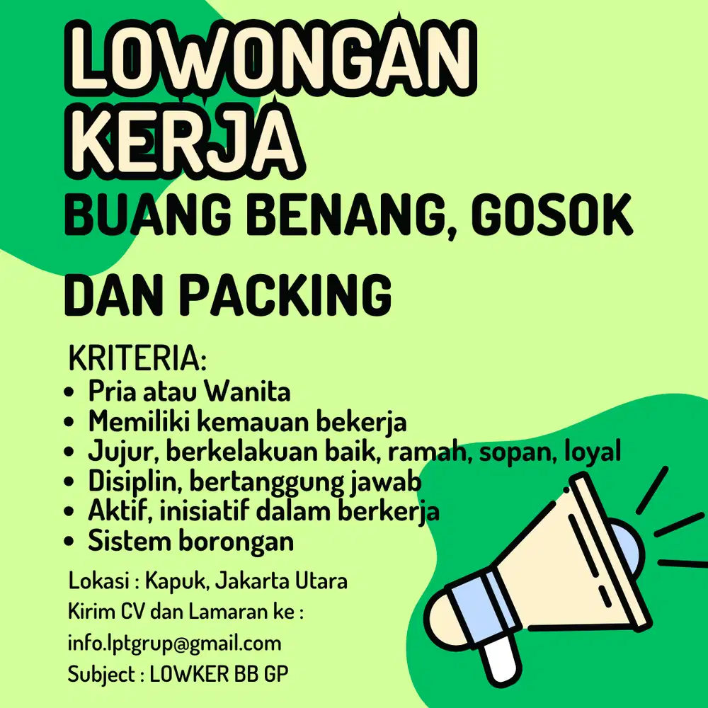 Lowongan kerja pabrik