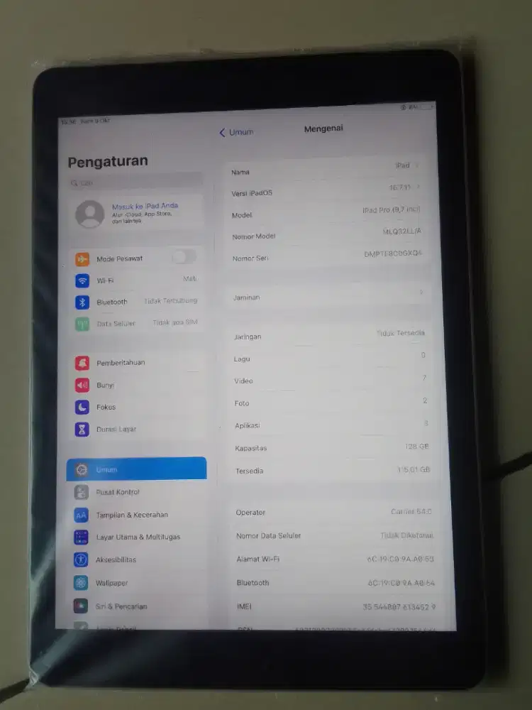 Ipad Pro 128gb 9.7inch
