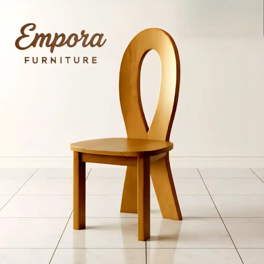 Bangku Kursi Kayu Jati Artistik Desain Modern Elegan