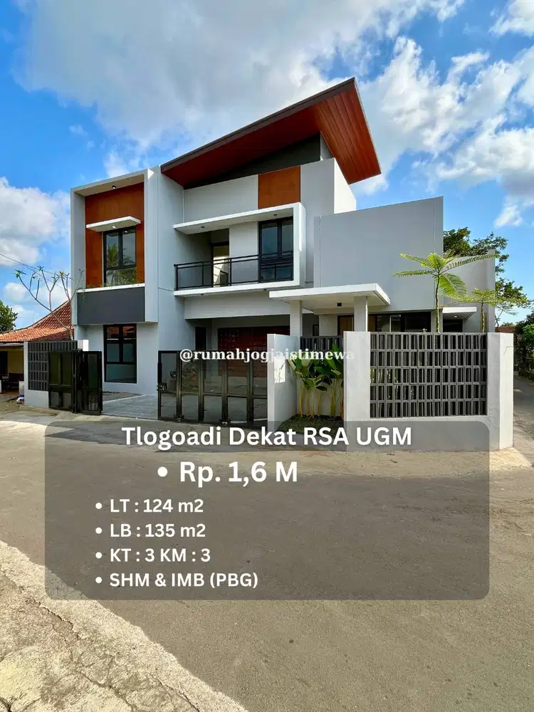 Rumah Baru di Tlogoadi Mlati Dekat RSA UGM JL Kebonagung