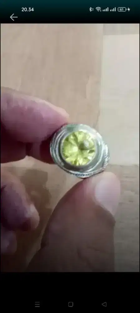 Cincin permata Safir kuning bagus