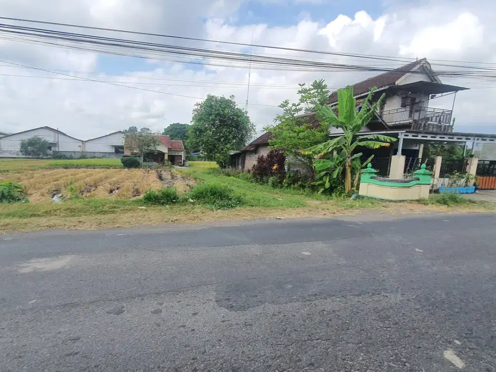 Tanah Mangku Aspal di Berbah Kalasan Dekat Jl Raya Solo Jogja