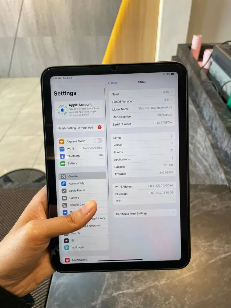 IPAD MINI 6 256 GB indo