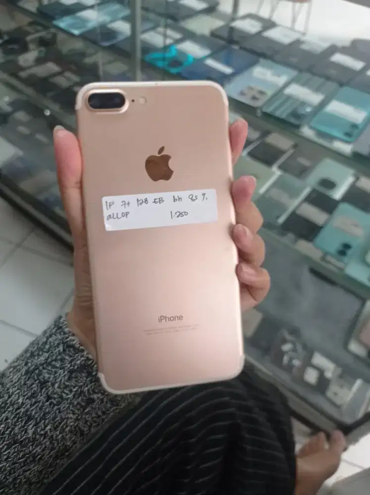 Iphone 7plus 128gb bh 85% all operator