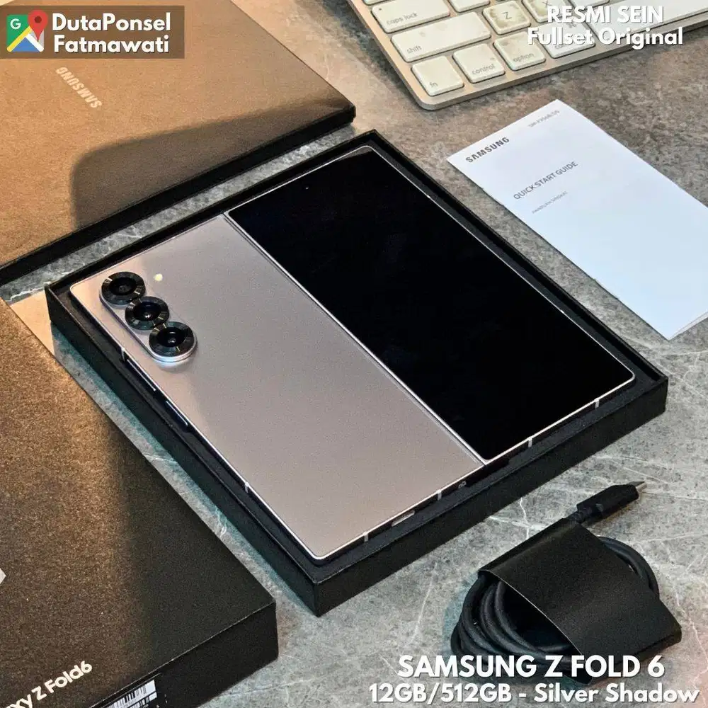 SAMSUNG GALAXY ZFOLD 6 12GB/512GB Silver Resmi Like A New