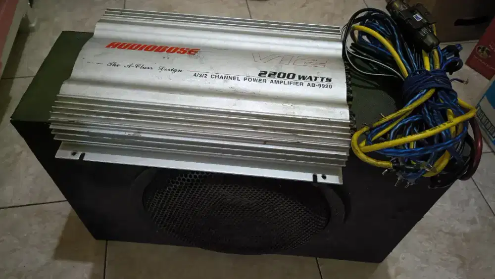 Power audio, woofer dan kabel set