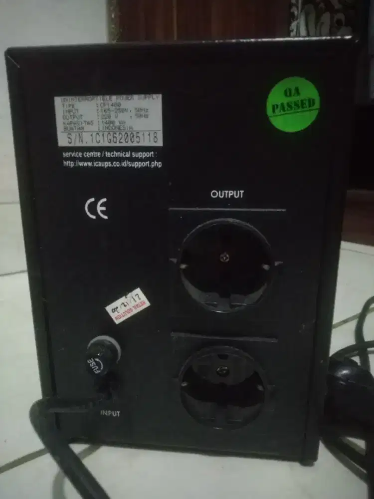 Dijual UPS ICA CPA1400 – Kapasitas 1400VA