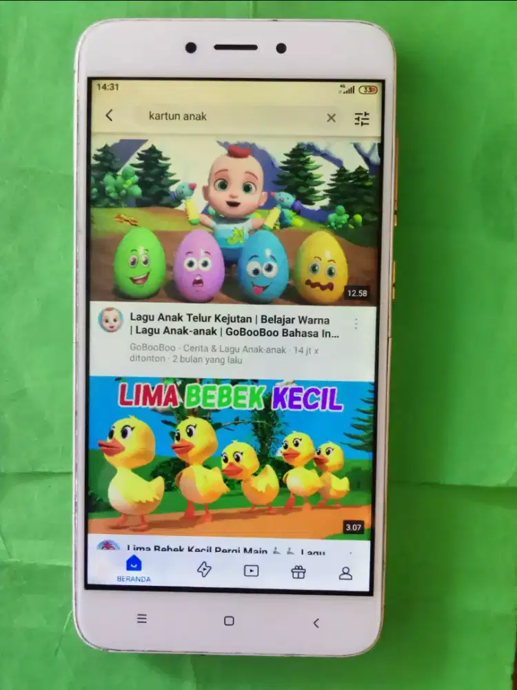 Redmi 4x finger print layar ori 5 inc ram 2/16