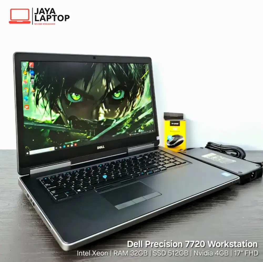 Dell Precision 7720 RAM 32GB SSD 512 Laptop Second Bekas Design Gaming