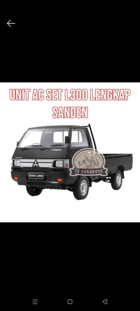 AC Sanden L300  diesel seken lengkap msh bagus dingin murah meriah