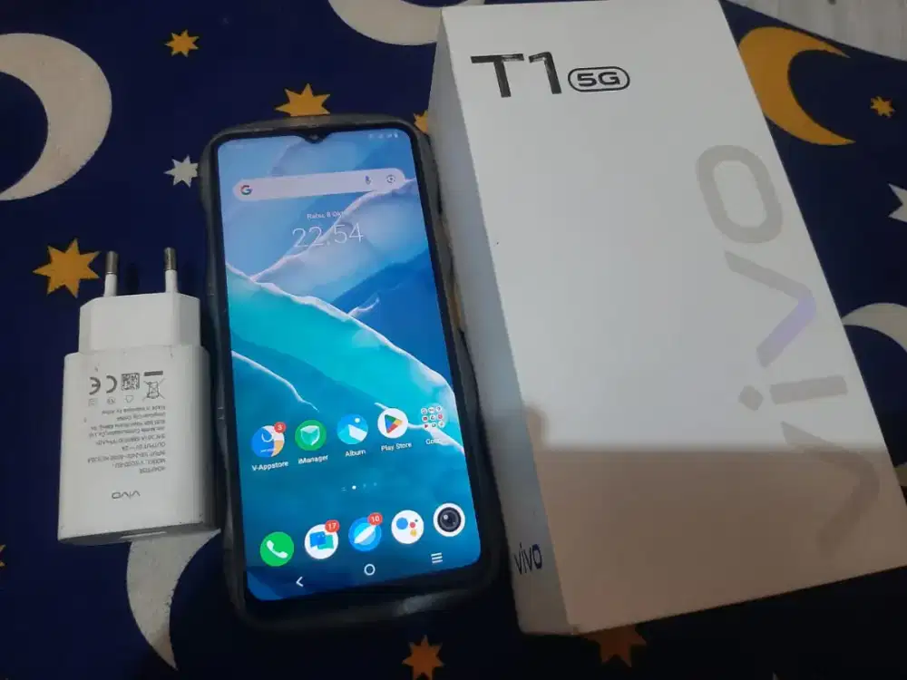 Vivo T1 5G, NFC, 4+4/128 , fullset tt cari kembalian lokasi klender
