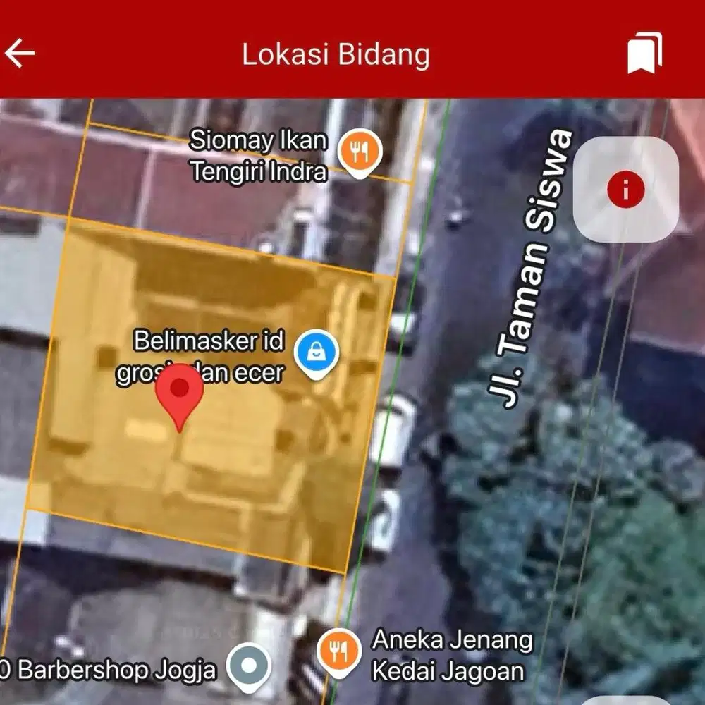 Dijual Tanah di Kota Yogyakarta Jl. Taman Siswa Cocok utKSegala Bisnis