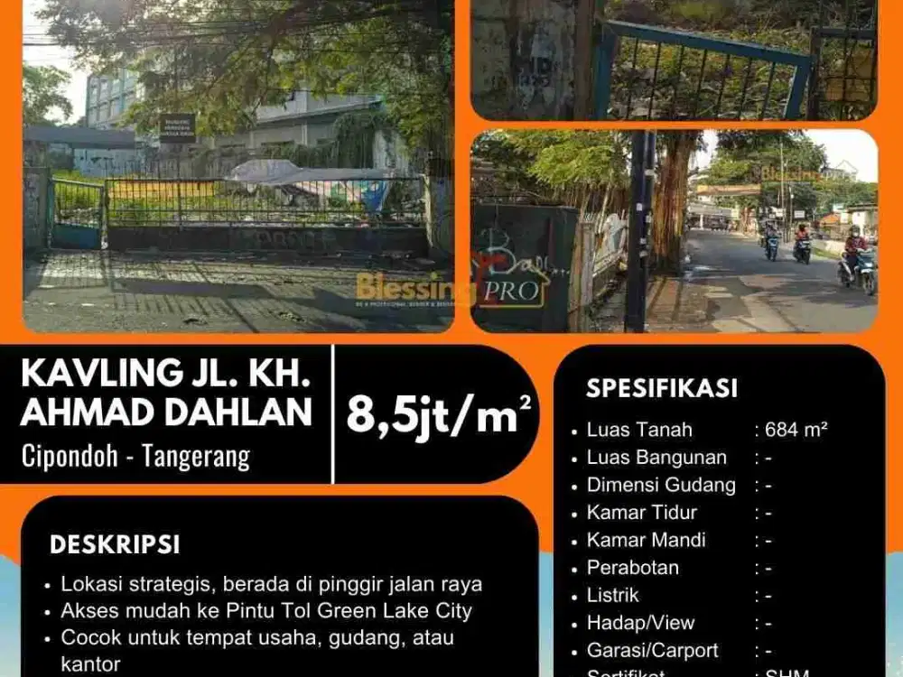 Dijual kavling strategis harga dibawah NJOP