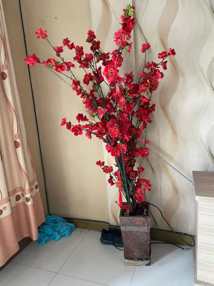 Dijual bunga pot pajangan nuansa chinese