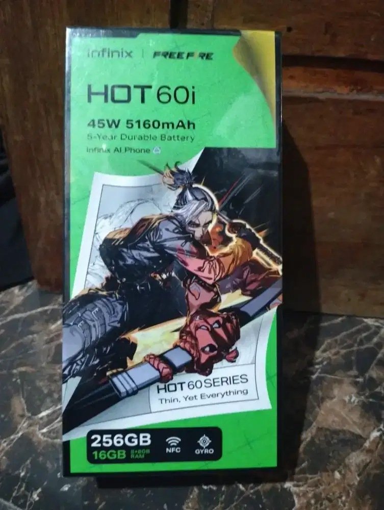 Handphone Infinix HOT 60i RAM 8+8 memory 256