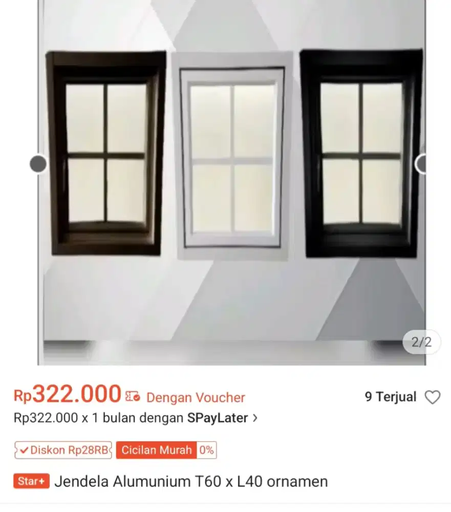 Dijual jendela aluminium