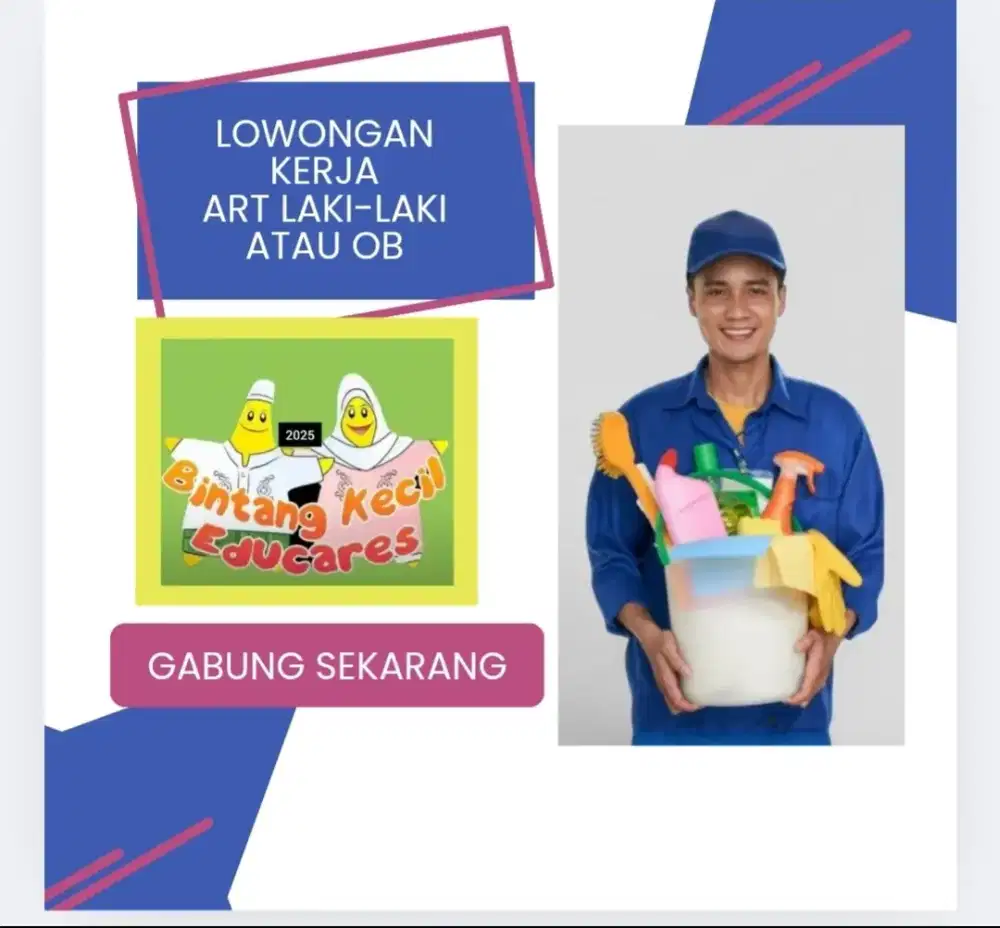LOWONGAN KERJA UNTUK OB&PENJAGA RUMAH.(LAKI-LAKI)