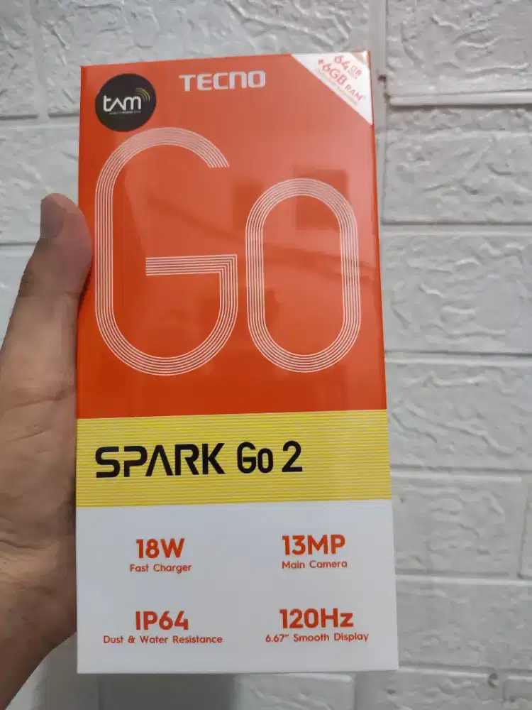 Tecno spark go 2 3+3/64 Garansi Resmi