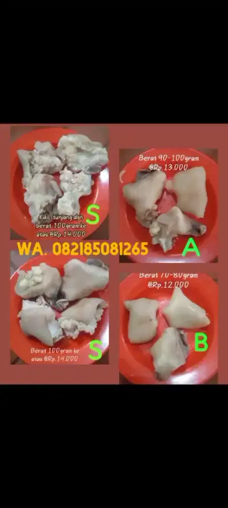 Tunjang/Kikil kaki sapi