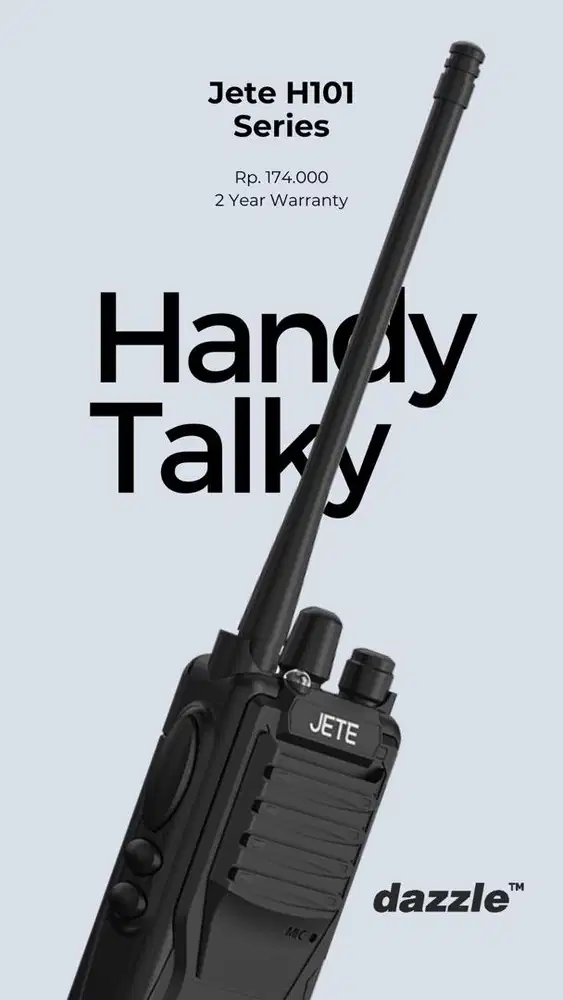 JETE HANDY TALKY GARANSI 2 TAHUN