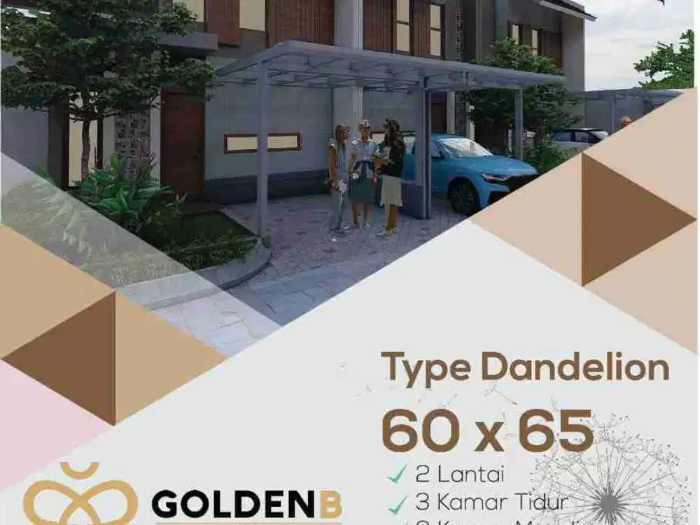 rumah 2 lantai dekat kampus telkom