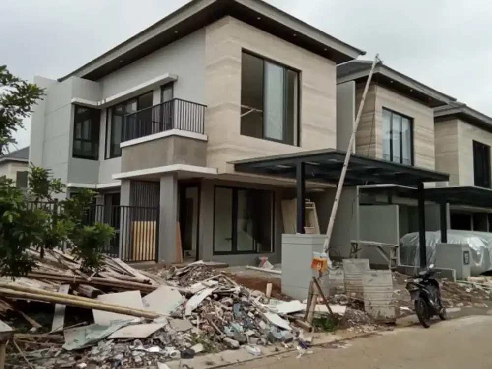 Rumah brandnew Discovery Alton Bintaro Jaya sedang finishing