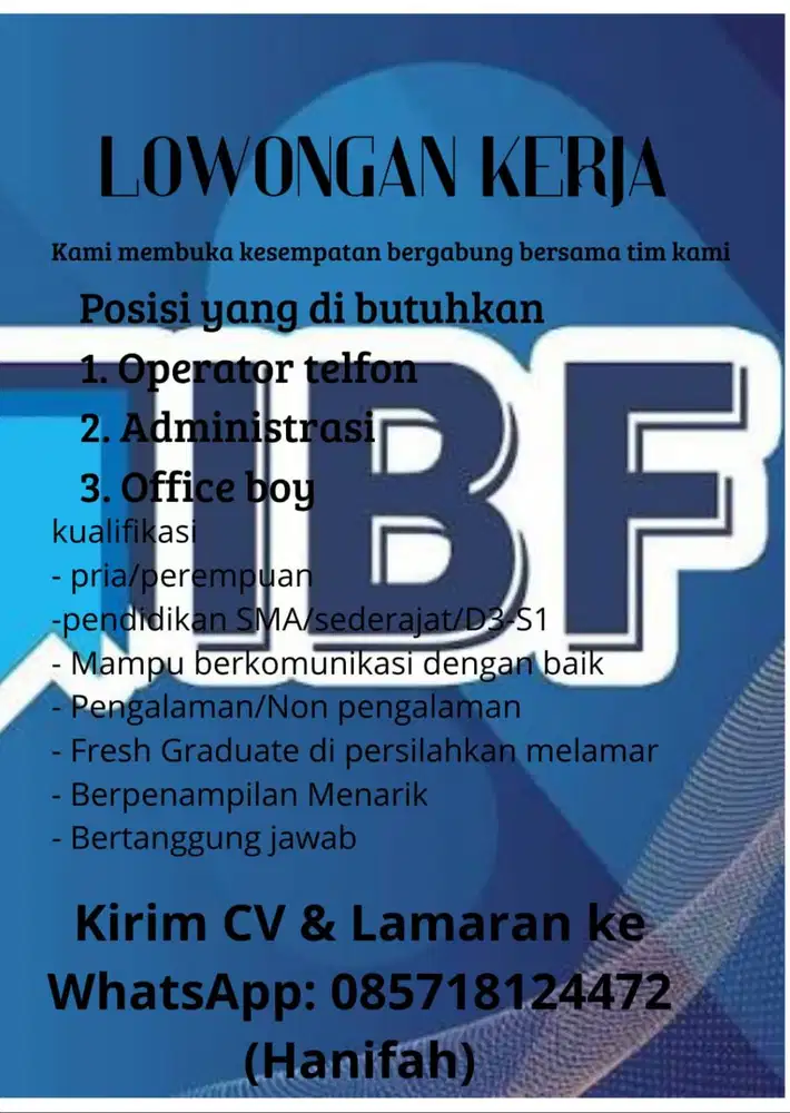 Lowongan kerja operator telfon