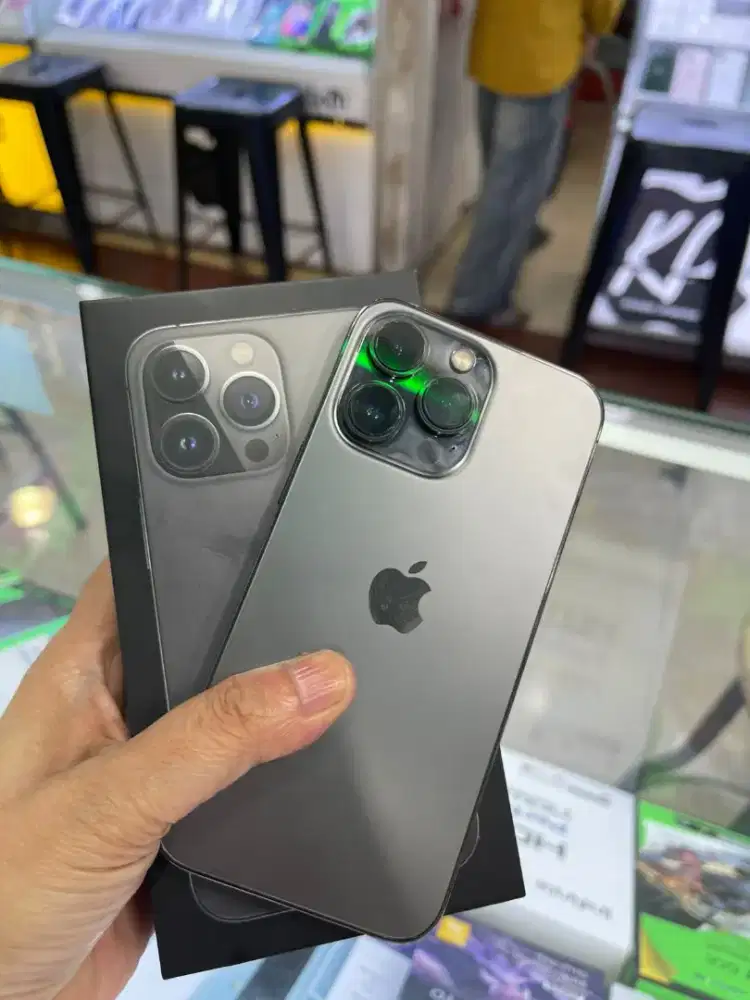 JUAL CEPAT IPHONE 13 PRO 256 GREY PERMANEN(GRS IMEI UANG KEMBALI)