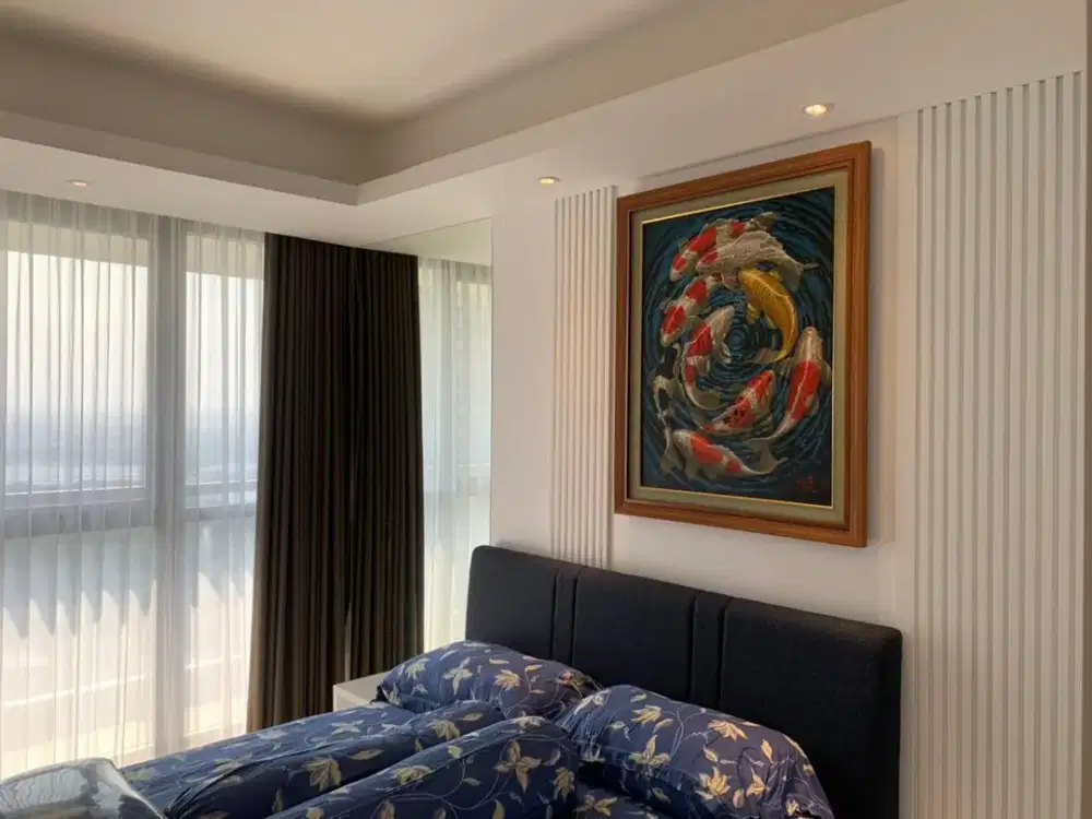 Disewakan Apt Gold Coast 3BR luas 135m full furnish SEA VIEW Jarangada