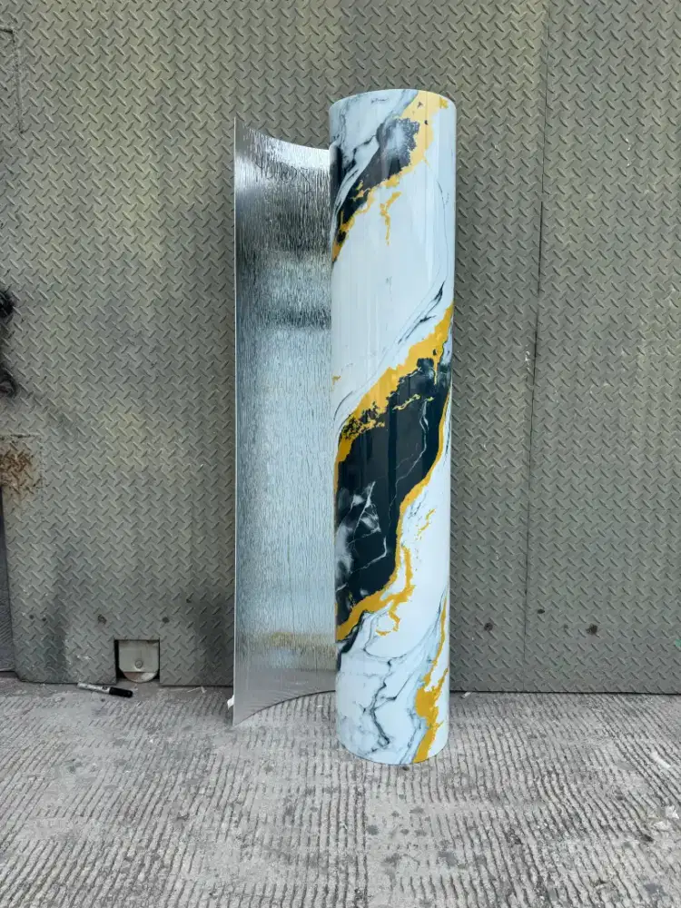 Wallpaper Dinding Vinyl Marble Roll PET/PVC Marmer Dinding 122 x 280cm