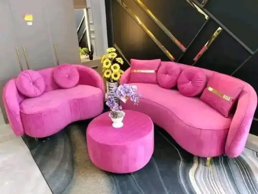 Sofa banana sofa oval