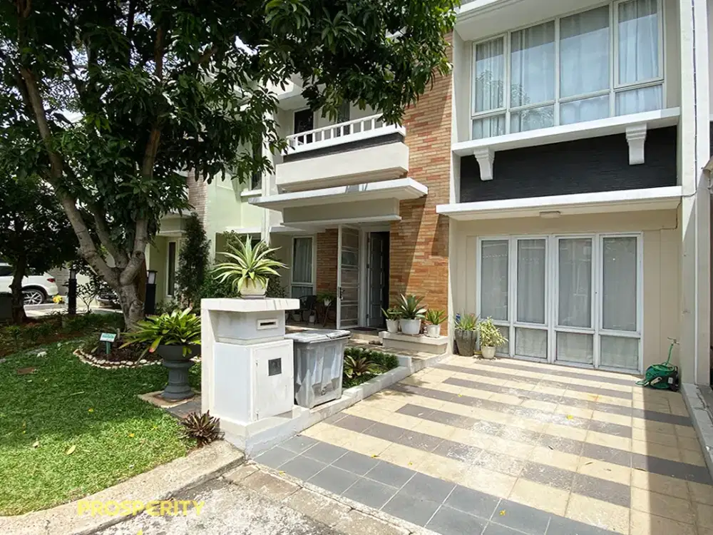 Rumah Lebar 8 Full Renov di Cluster Edison Scientia Gading Serpong
