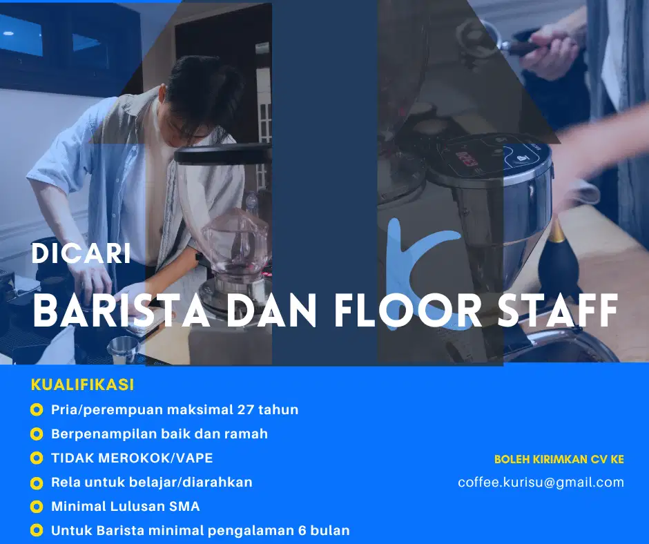 Buka Lowongan Kerja Coffee Shop