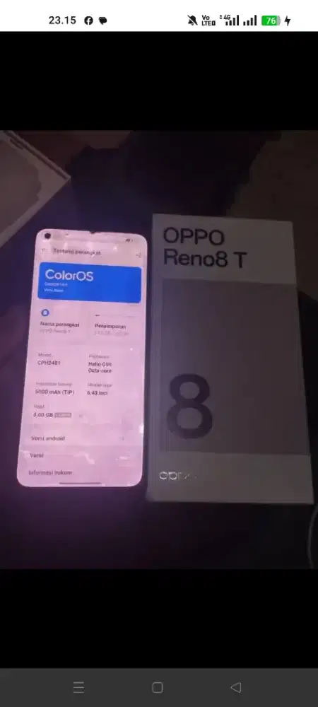 Hp oppo reno 8t ram 8 256