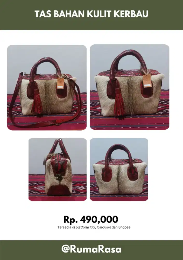 Tas Wanita Bahan Kulit Kerbau