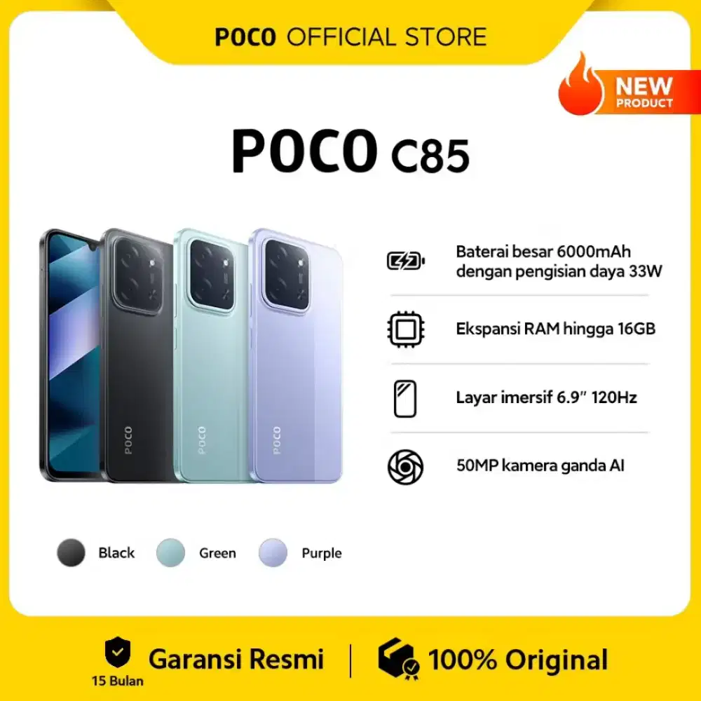 Jual Hp Poco C85 ram 6/128 (cash/kredit bisa)