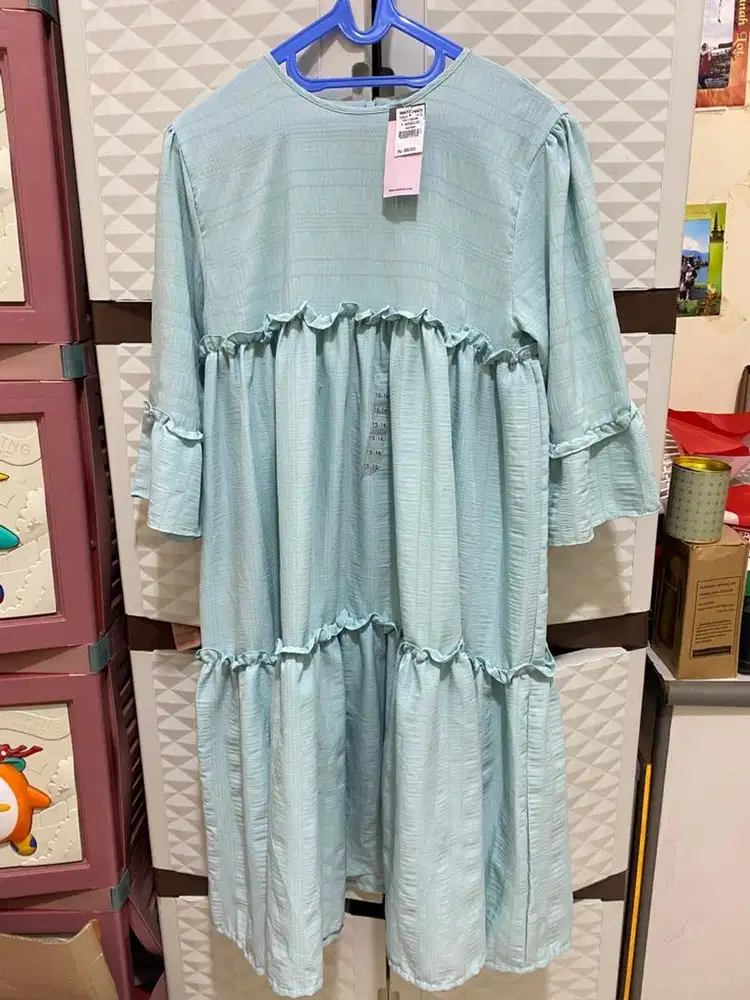 Midi dress gamis baju muslim anak perempuan 15 16 tahun matahari