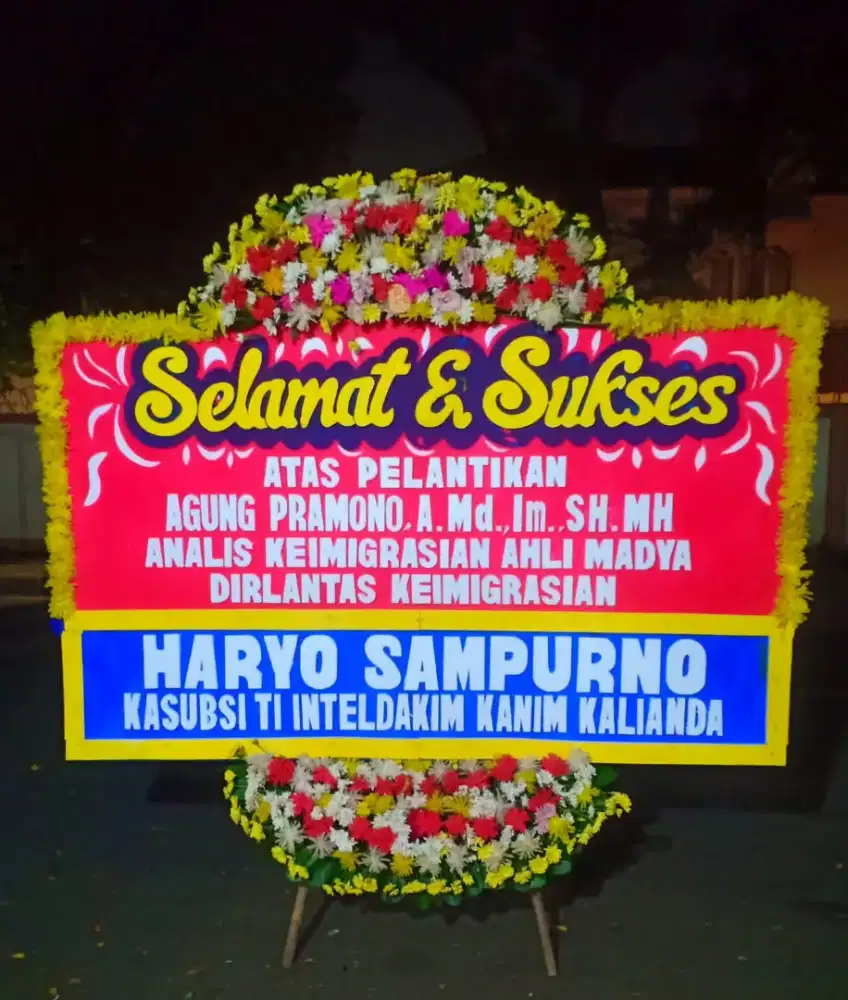 Ucapan Karangan Bunga Papan