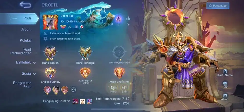 AKUN MOBILE LEGEND