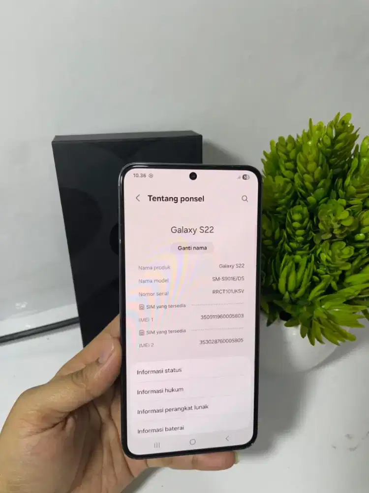 SAMSUNG S22 REGULER RAM 8/128GB ORIGINAL SEIN NORMAL MULUS FULLSHET
